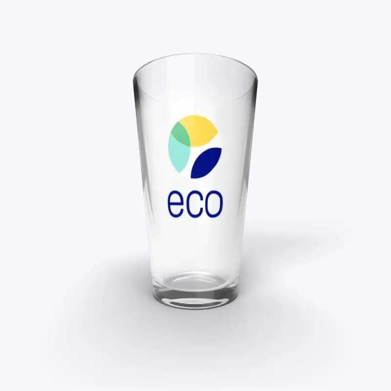 Eco Pint Glass Logo